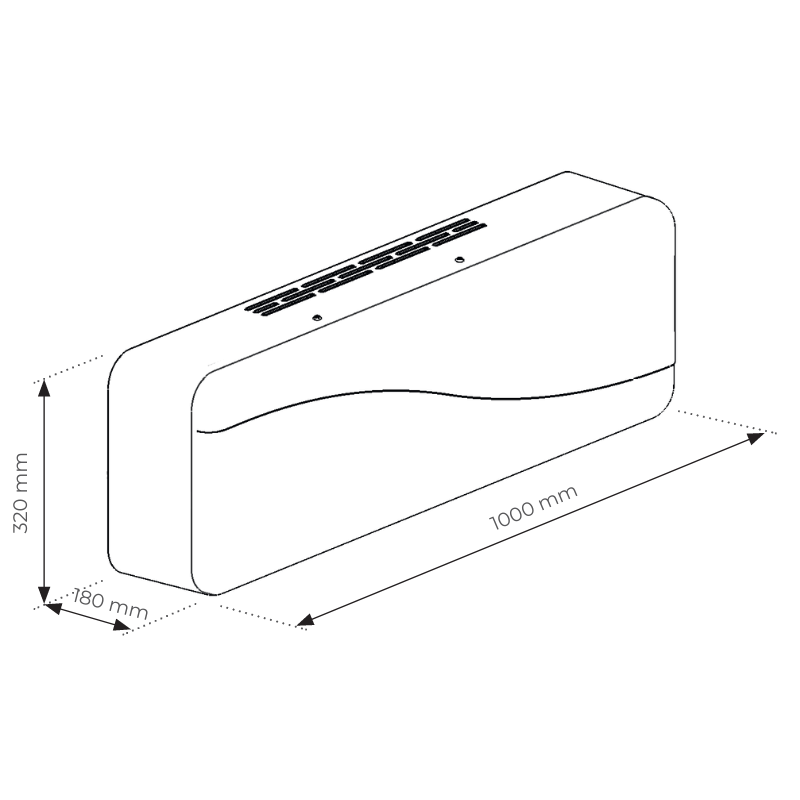 Wall-mounted Heat recovery unit HELTY HRV Flow ULTRA Standard