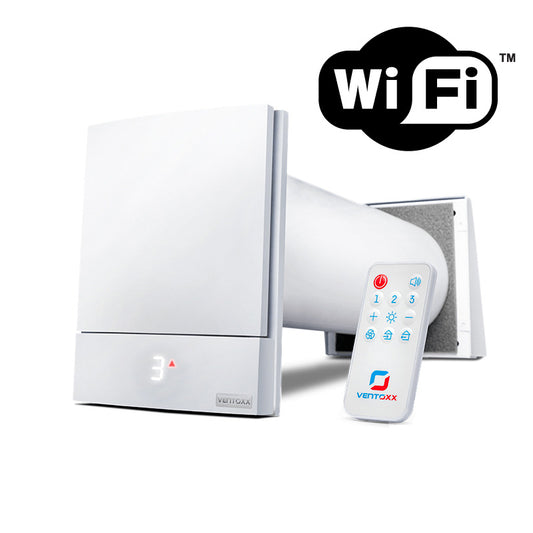 Seinale Paigaldatav Soojustagastusega Ventilatsiooniseade Ventoxx Harmony SMART Metallist Kattega