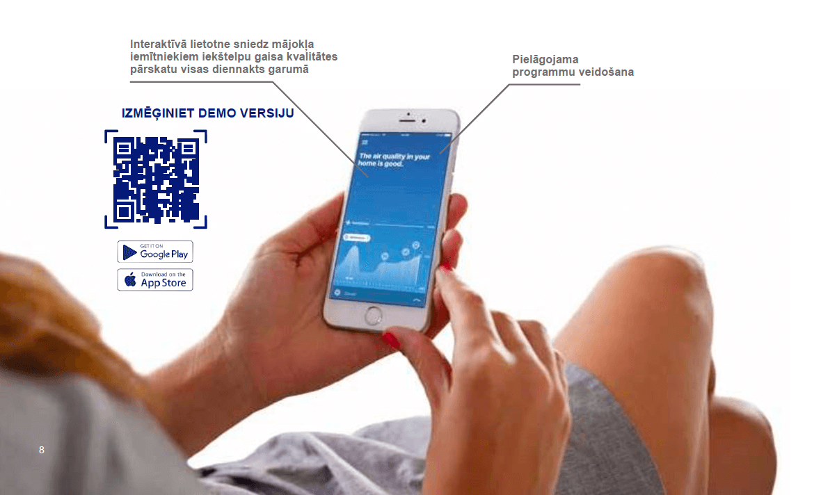 SMART ventilation Renson Healthbox 3.0 fan unit easy control through mobile app