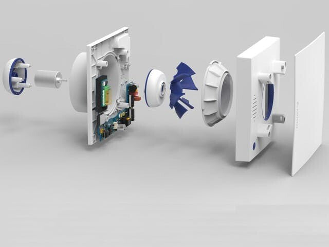 Renson Waves VOC RH CO2 SMART ventilator with CO2 sensor details