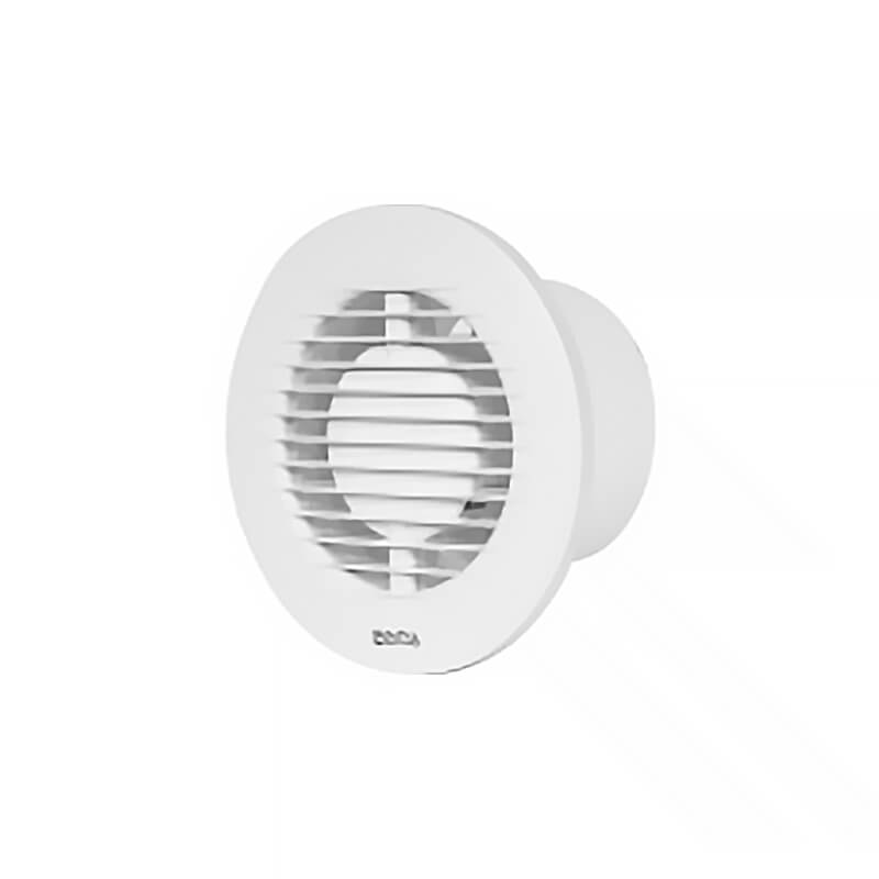 Europlast EA100HT white fan with timer and humidity sensor for small bathroom