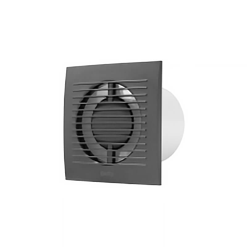 Europlast EE100TA anthracite / coal ventilator with timer for small bathroom