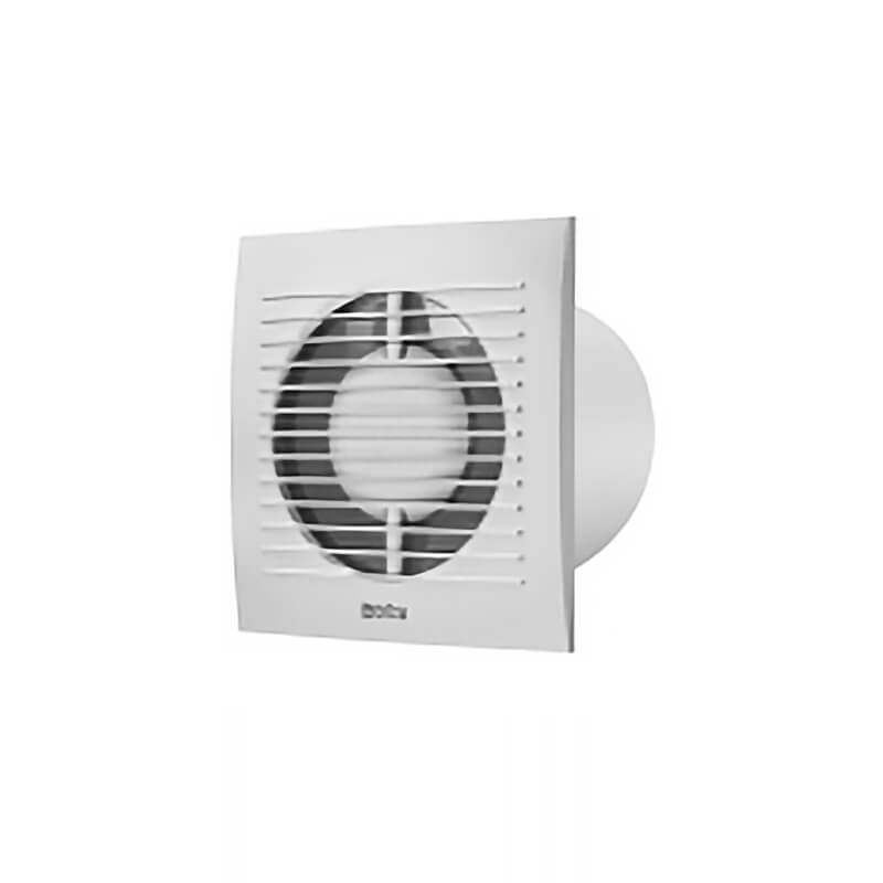 Europlast EE100TS silver ventilator with timer for small bathroom