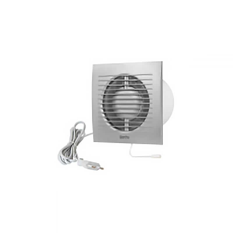 Europlast EE100WPS ventilator with pull switch silver for small kitchens / bathrooms