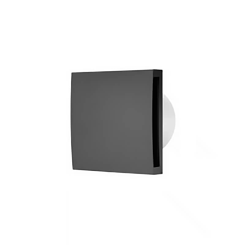 Europlast EET100TA anthracite / coal ventilator with timer and front cover for small toilet