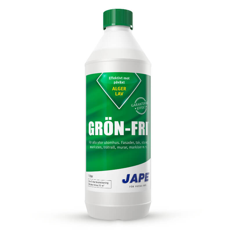 Jape Grön-Fri® 1L Liquid against algae, moss and lichens