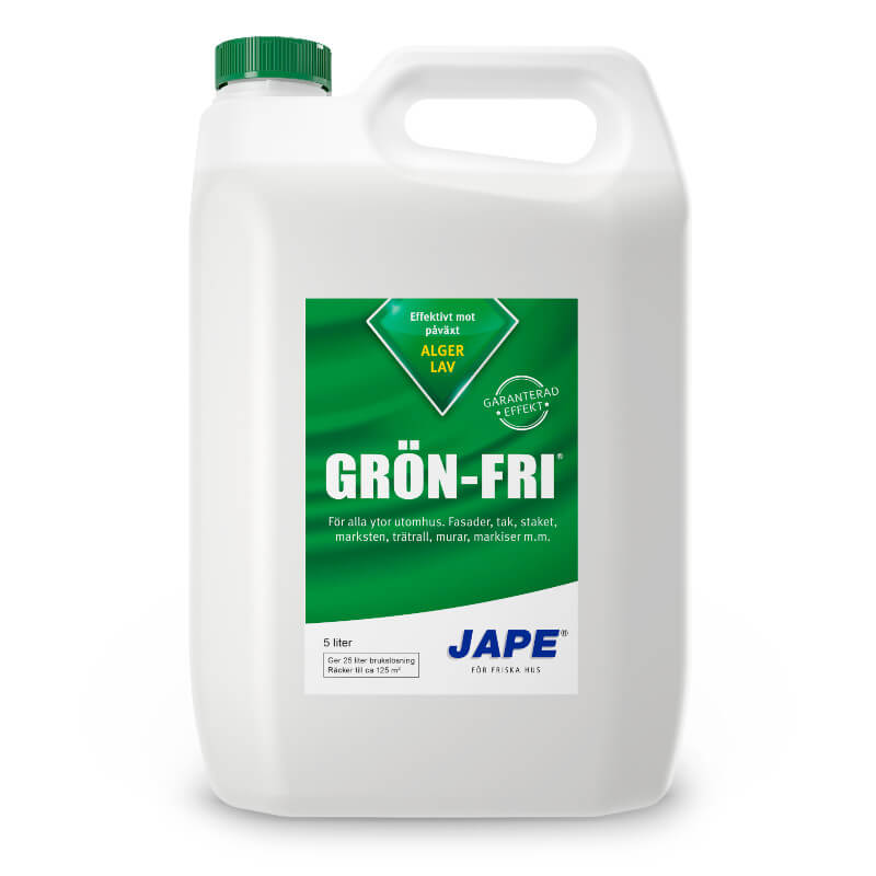 Jape Grön-Fri® 5L Liquid against algae, moss and lichens