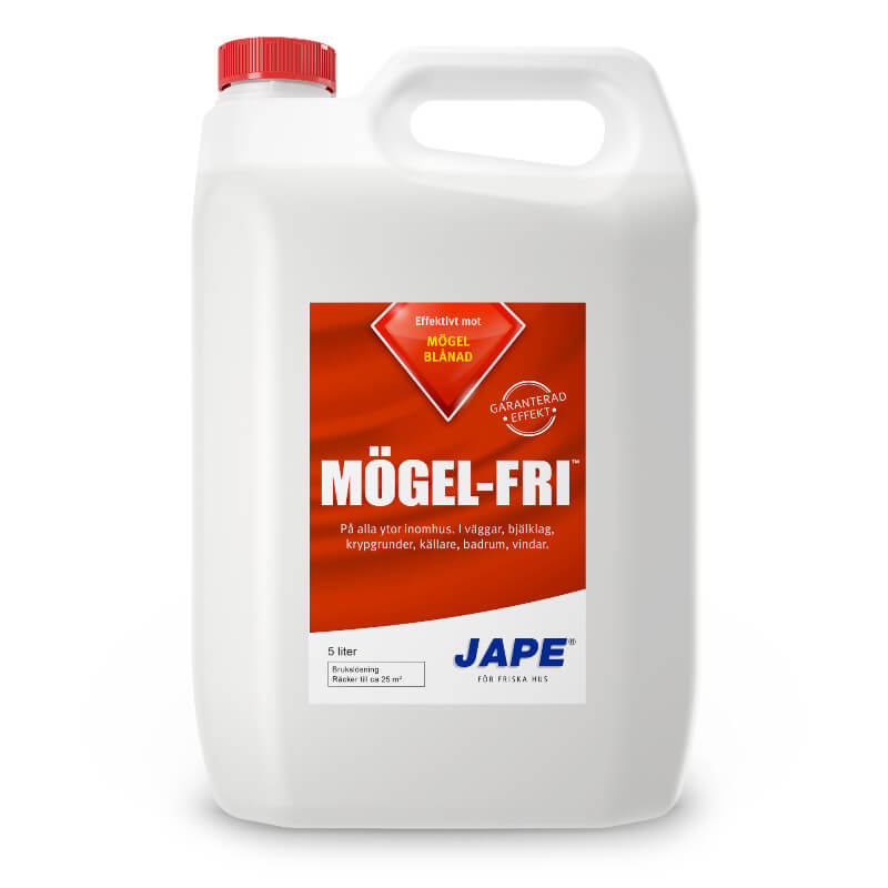 Liquid for effective removal of mould and mildew indoors Jape Mogel Fri 5L