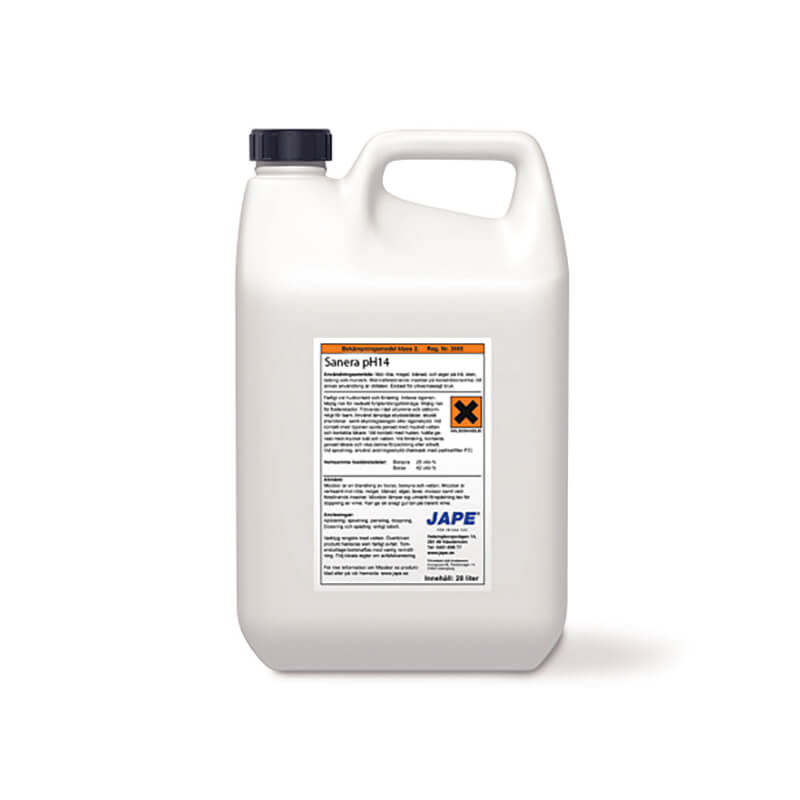Jape Sanera pH14 5L Extra Alkaline cleaner for extreme / very dirty surfaces