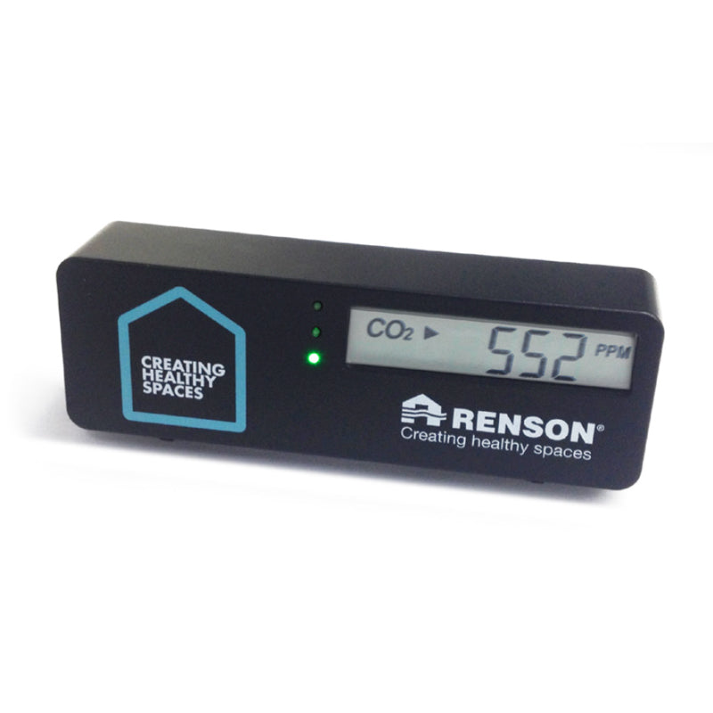 Renson CO2 monitor measures air temperature and CO2